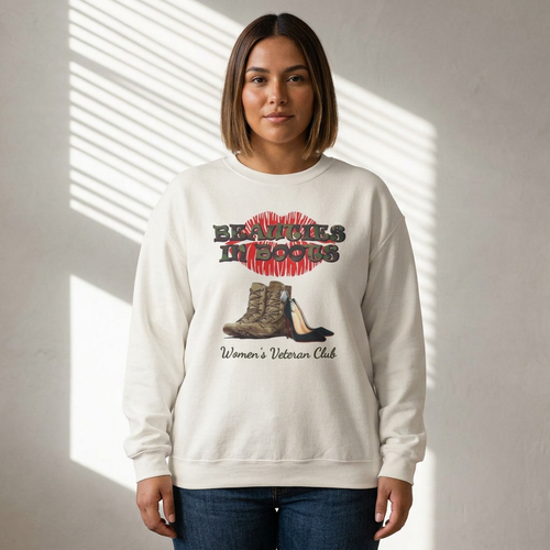 Beauties In Boots Women’s Veteran Club Crewneck Sweatshirt